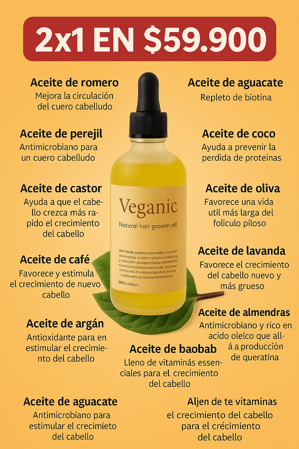 2 ACEITES VEGANIC
